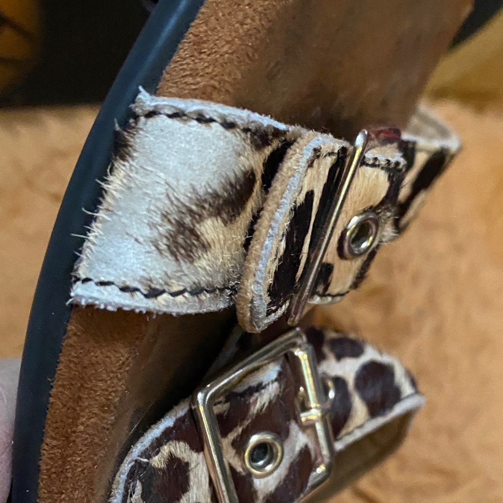 Vionic Leopard Print Sandals With Silver Buckles - image 6